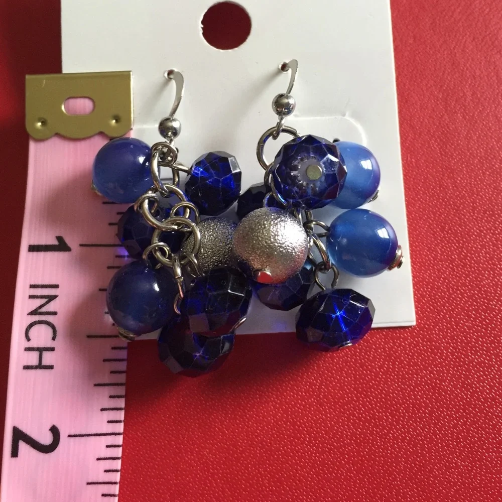 Blue Fashion Dangling Earrings
